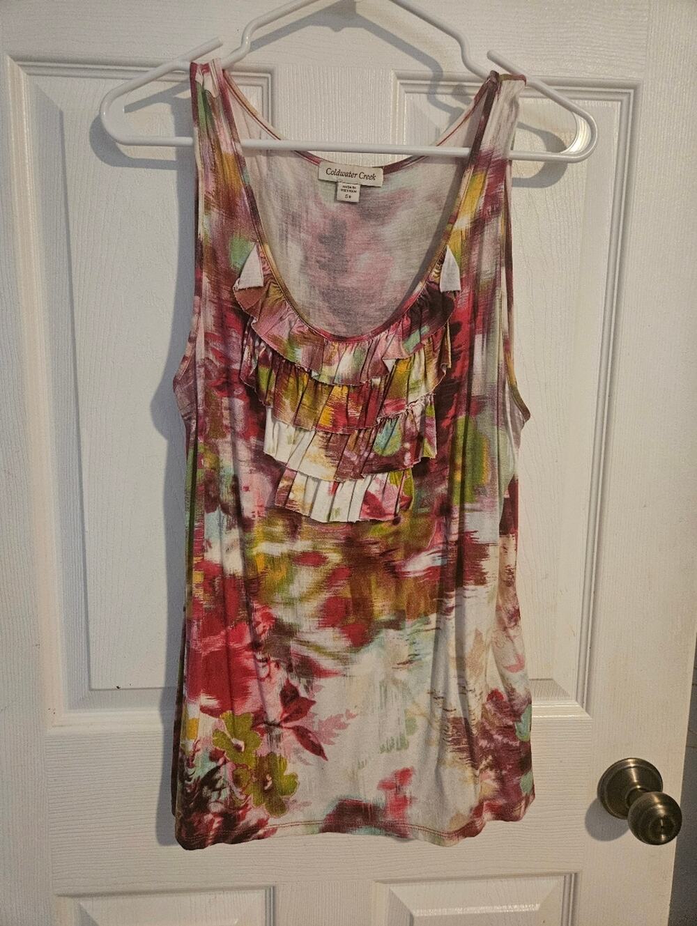 Coldwater Creek Woman's colorful tank top size S